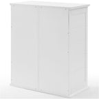 Crosley Furniture Bartlett Stackable Pantry Storage Cabinet with Shelves, Kitchen, Dining, or Laundry Room, White