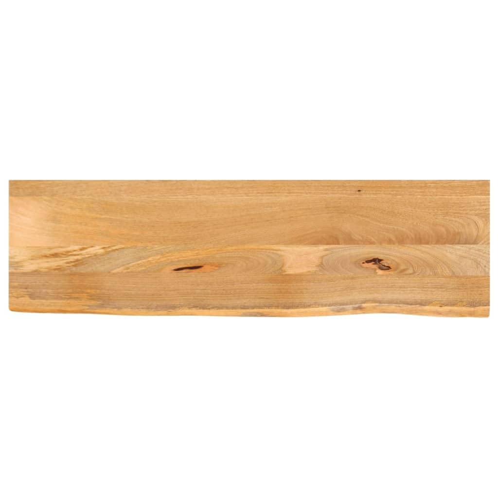 vidaXL Table Top Live Edge 43.3inchx7.9inchx1.5inch Solid Wood Mango