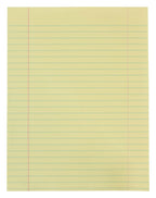 School Smart Composition Paper, 8-1/2 X 11 Inches, Yellow, 500 Sheets