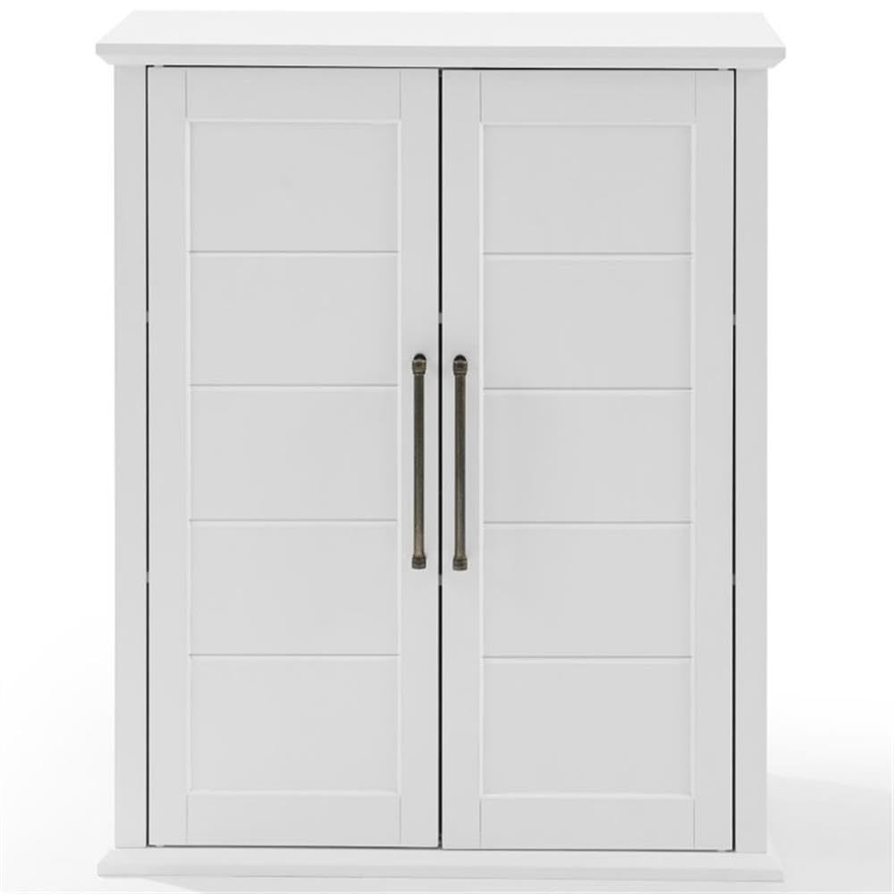 Crosley Furniture Bartlett Stackable Pantry Storage Cabinet with Shelves, Kitchen, Dining, or Laundry Room, White