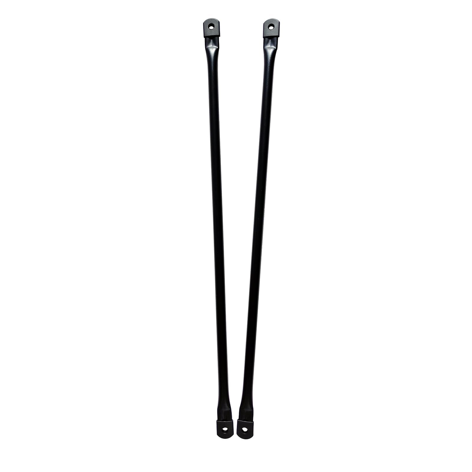 Timyrimy 28/71cm Garden Swing Replacement Bars, Matte Black Metal Round Rods for Hanging Swing Seat to Frame(2PCS/CTN)