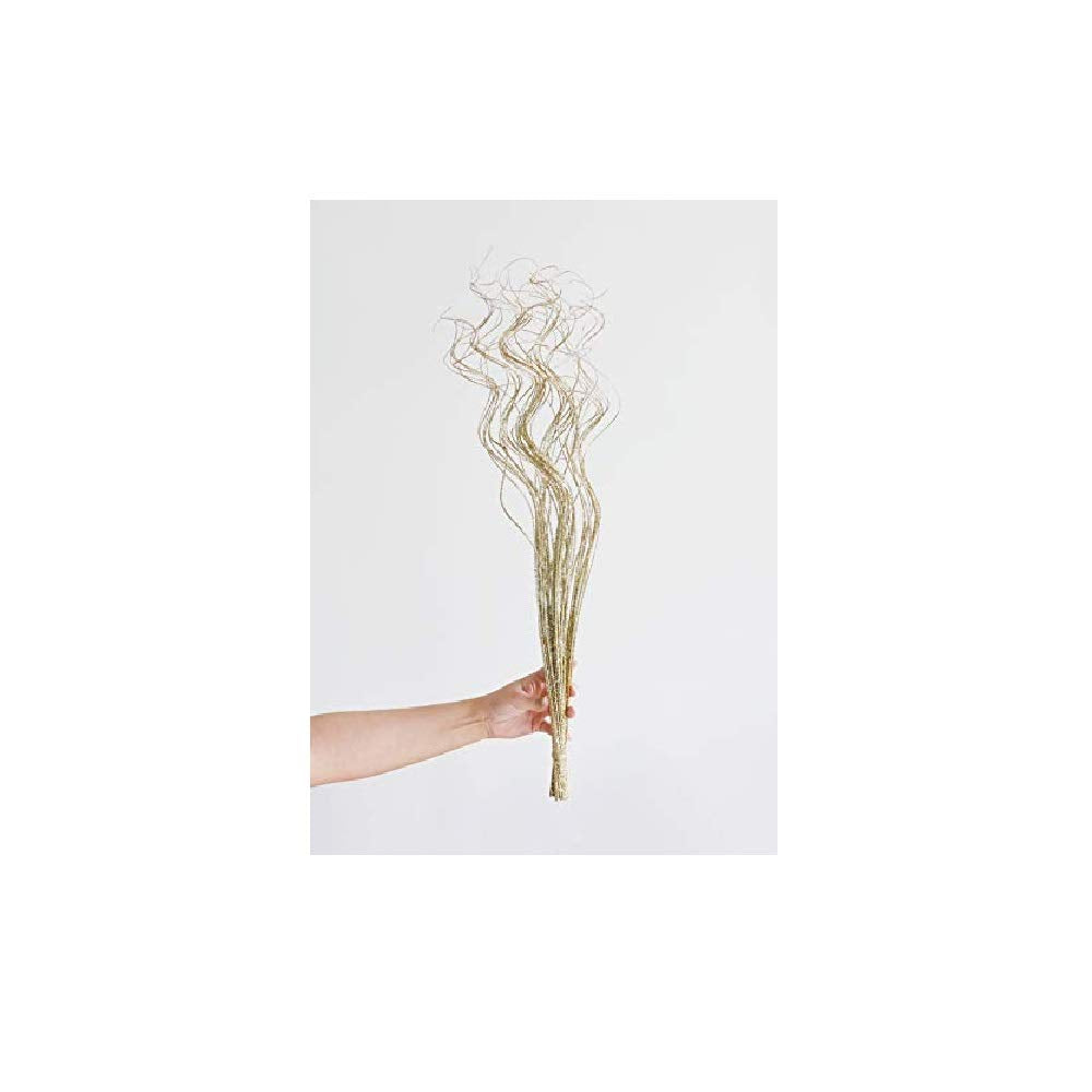24-28'' Gold Sparkle Curly Ting Ting Branch