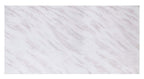 Acme Zander Dining Table in White Printed Faux Marble and Mirrored Silver Finish