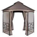 Hexagon Garden House Gazebo Replacement Canopy Top Cover - Riplock 350