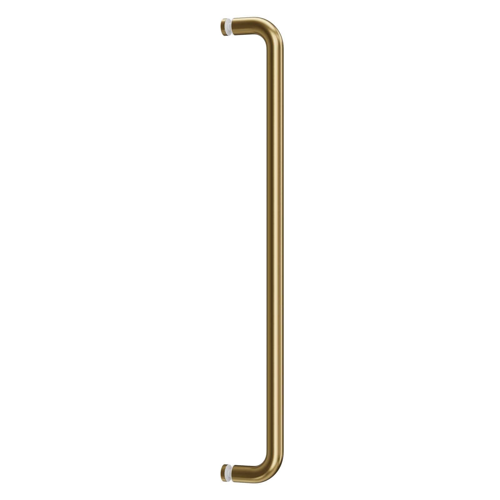 Ranbo Glass Shower Door Towel Bar 20 Inch Stainless Steel Sliding Shower Door Handle Replacement with Satin Gold Finish for Comm