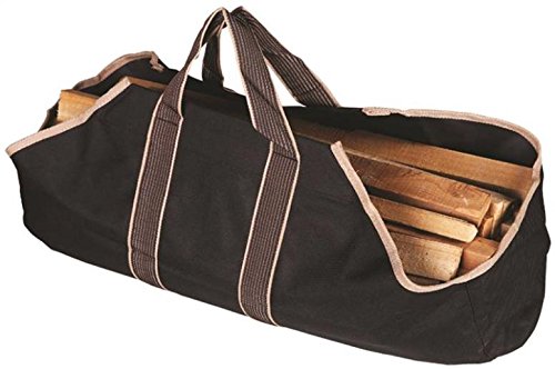 Rocky Mountain Goods Canvas Firewood Carrier Bag  Heavy Duty Durable Canvas For Structure With Right Amount Of Flex  No Slip G
