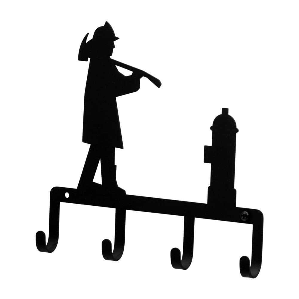 Village Wrought Iron Fireman Key Holder Key Hooks