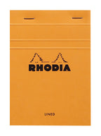 Rhodia 13600C - Stapled Notepad N13 Orange - A6 - Lined - 80 Detachable Sheets - White Clairefontaine Paper 80 G/M - Soft, Resis