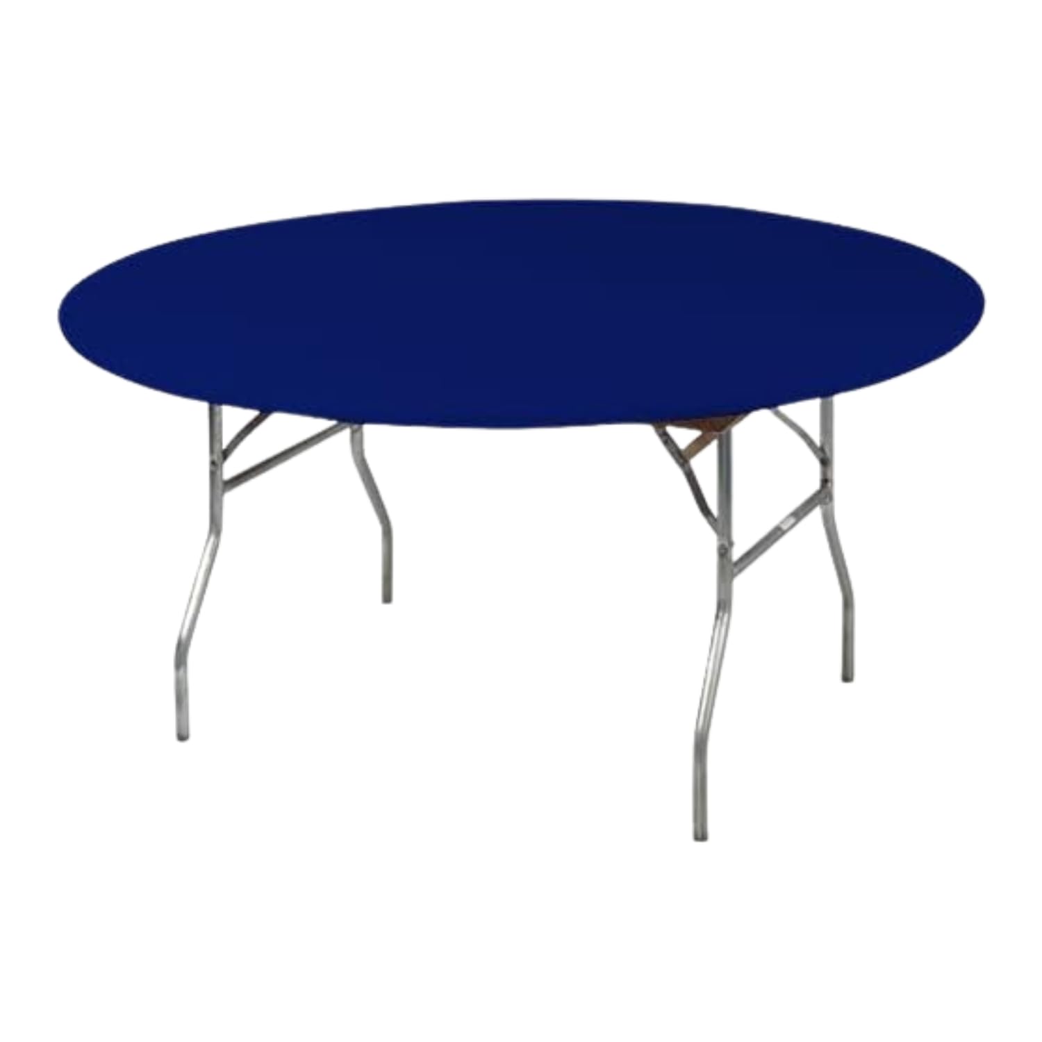 Kwik-Covers 60' Round Fitted Plastic Table Covers, Bundle Of 5 (Navy Blue)