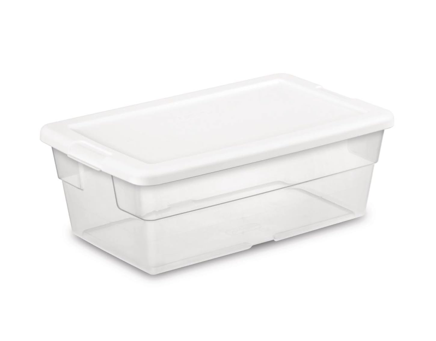 STERILITE 6-Quart Storage Bin Shoe Box - Clear (4)