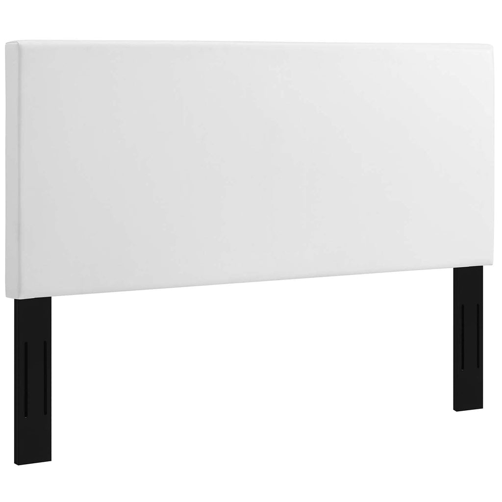 Modway Taylor Full/Queen King Upholstered Faux Leather Headboard, White