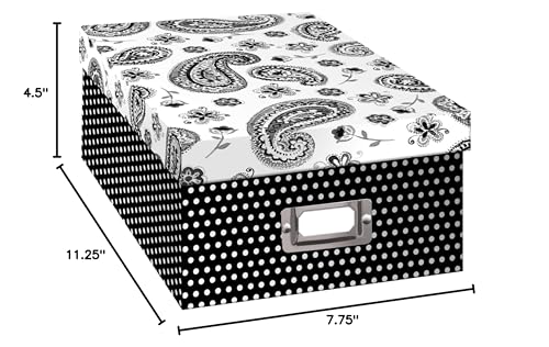 Pioneer Photo Albums B-1Bw Storage Box, Paisley Design
