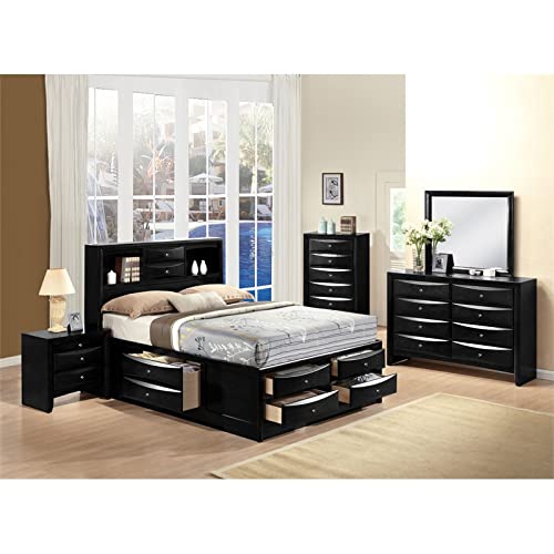 Acme Ireland King Bed with Storage in Black