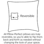 Pillow Perfect Outdoor/Indoor Herringbone Egg Yolk Tufted Seat Cushions (Square Back), 19' X 18.5', Yellow, 2 Count