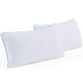 Linenspa Shredded Memory Foam 2 Pack Pillow, Queen (Pack of 2), White 2 Count