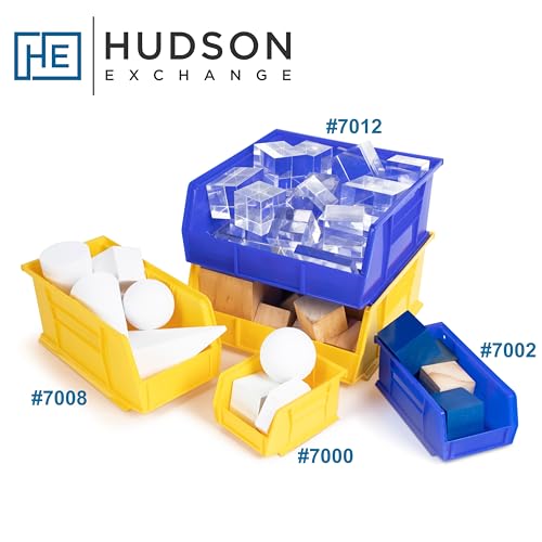 Hudson Exchange 9-1/2'' X 6'' X 5'' Plastic Stackable Storage Bin And Hanging Container (Blue)