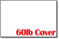 White 60Lb Cover 5 1/2' X 8 1/2' Cover Sheets (Half Letter Size) - 250 Sheets