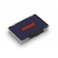 Trodat 6/57 2 Color, Blue/Red Replacement Pad, 2 Pack