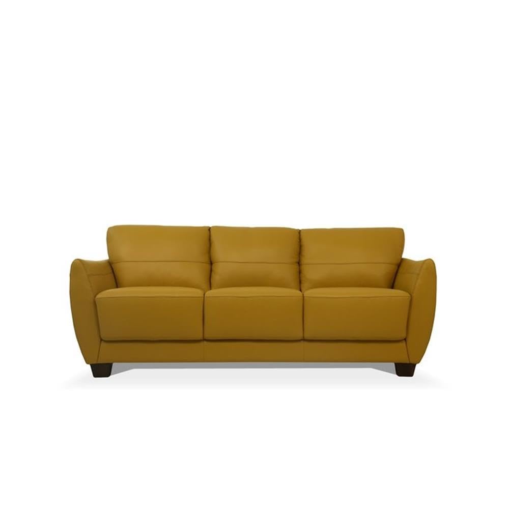 Acme Valeria Leather Sofa AC-54945 Mustard Leather
