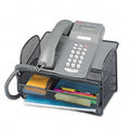 Safco Onyx Mesh Telephone Stand Organizer,Phone Stand,Bk 02725 (Pack Of3)