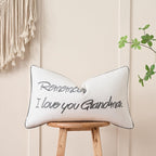 Sanmetex Grandma Birthday Gifts, Best Grandma Gifts For Mothers Day With Quote Remember I Love You Grandma Lumbar Pillow Cover 1