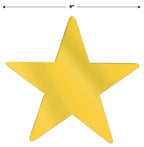 Beistle 55838-GD Foil Star Cutouts, Gold, 9", 36 Pack