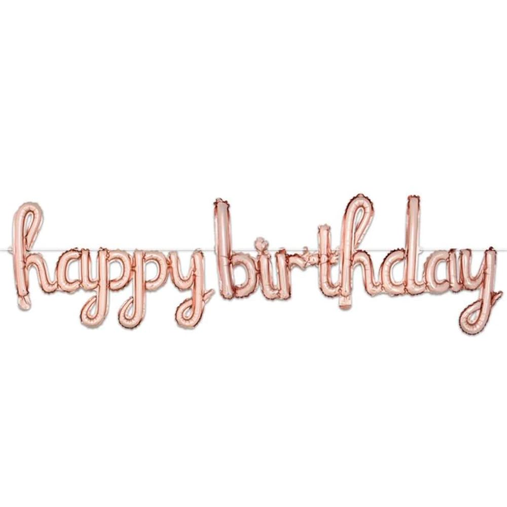 Script Happy Birthday Balloon Streamer