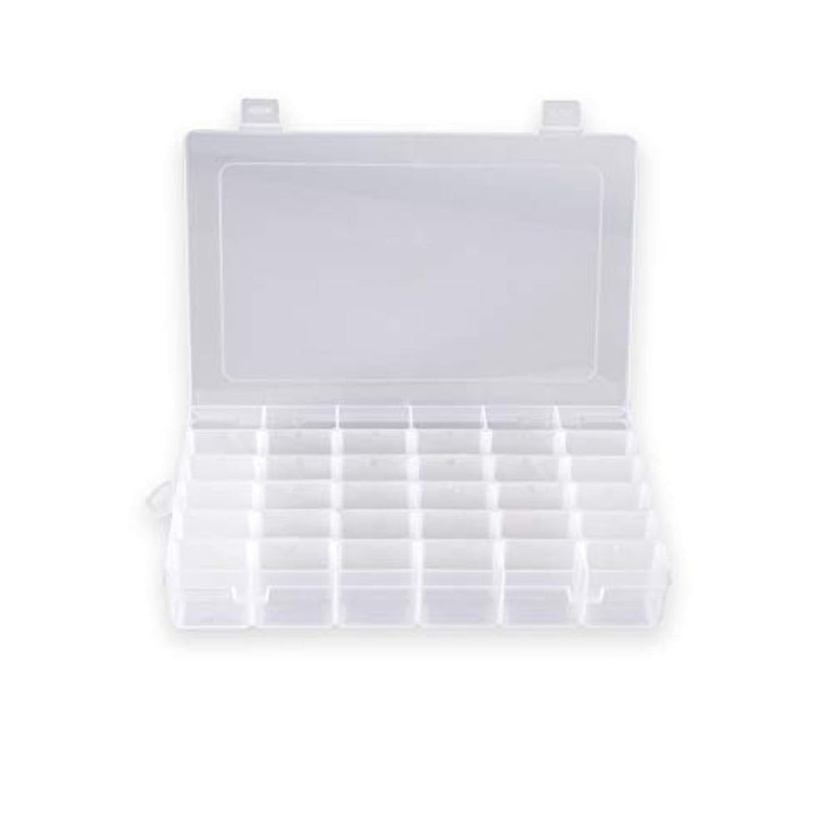 Grinde NO Plastic Organizer Container Box 36 Compartments Jewelry Storage Box With Adjustable Dividers,Multicolour