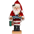 Alexander Taron Christian Ulbricht Nutcracker - Santa With Blue Truck And Gifts - 15.5" H X 8.5" W X 7.5" D