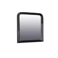 Benjara Polyresin Mirror With Solid Frame, Black