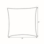 Pillow Perfect Damask Indoor/Outdoor Accent Throw Pillow, Plush Fill, Weather, And Fade Resistant, Floor - 25' X 25', Blue/Whi