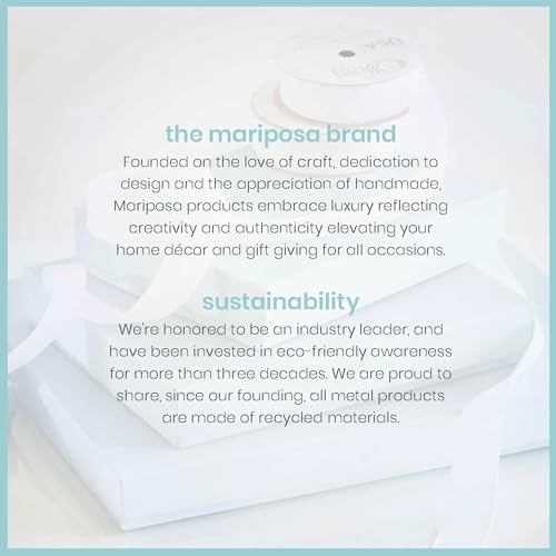 MARIPOSA Napkin Weight - Silver Recycled Sandcast Aluminum, One Size, Model 2982, Handmade in Mexico