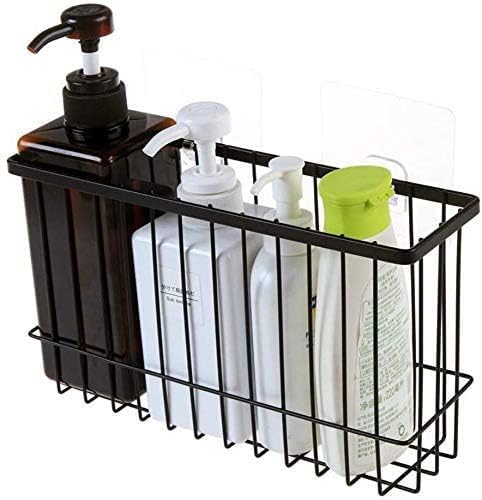ZONKU INDIA Bathroom Shampoo Shower Caddy Hanging Storage for Wall Mounted Self Adhesive Sink Sponge Basket Kitchen Rack, Cosmet