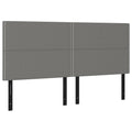 Vidaxl Headboard 4 Pcs, Upholstered Headboard For Bed Home, Bed Headboard With Wooden Leg, Bedroom Furniture, Dark Gray 31.5"X2"X30.7"/34.6" Fabric