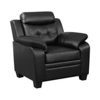 Coaster Finley 3-Piece Sofa Set, Black