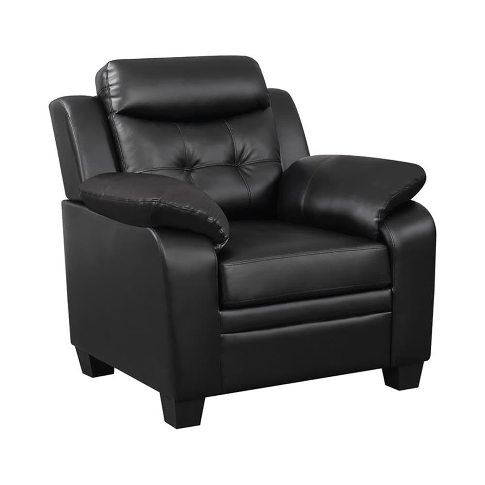 Coaster Finley 3-Piece Sofa Set, Black