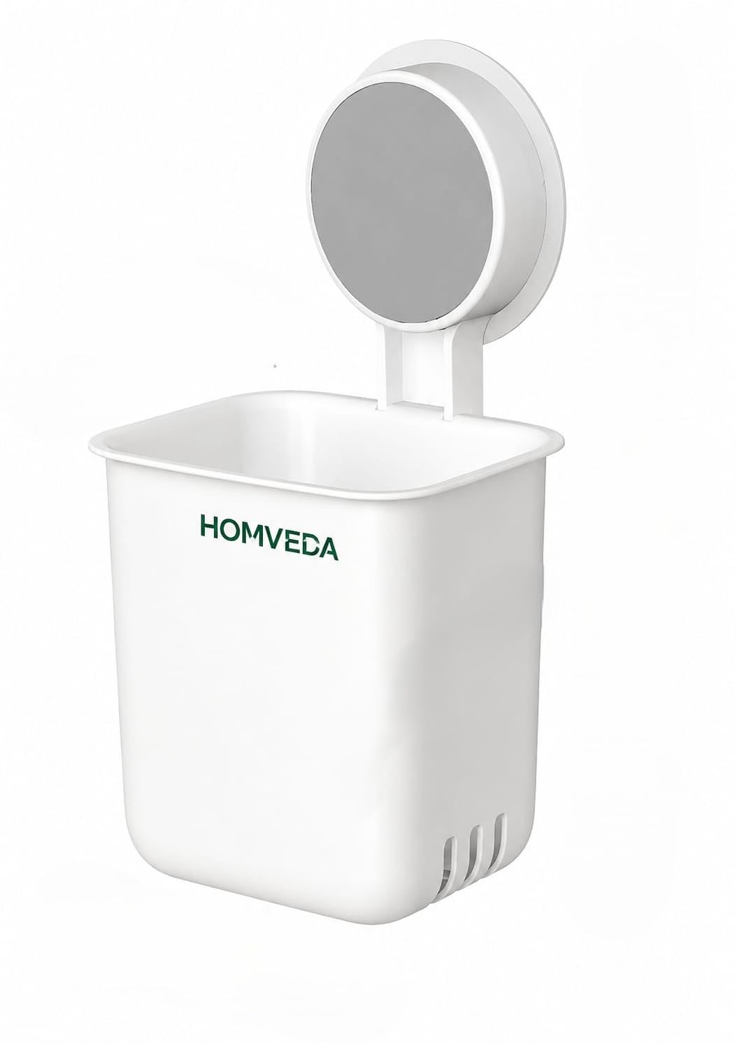 Homeveda Wall Mounted Toothbrush Holder (Pack of 2)  Multipurpose Bathroom Organizer with Strong Adhesive  Plastic Toothpaste 
