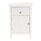 Baxton Studio Lambert Classic and Traditional White Finished Wood 1-Drawer Nightstand