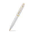 Sheaffer 100 Chrome Ballpoint Pen With Gold Tone Trim