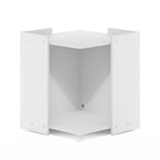 Furinno Peli Multipurpose End Table With Storage, Solid White, Cube