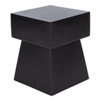 Safavieh Outdoor Zen Black Mushroom Modern Concrete Accent Table