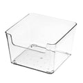 Sallady Kitchen Desk Drawer Organizer Transparent Clear Large Capacity Drawer Storage Bin Vanity Drawer Tray Container Divider B