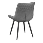 Coaster Furniture Solid Back Upholstered Grey and Black (Set of 2) Side Chair 110272