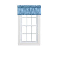 Ellis Curtain Stacey Sheer Balloon Valance, 60 x 15, Slate
