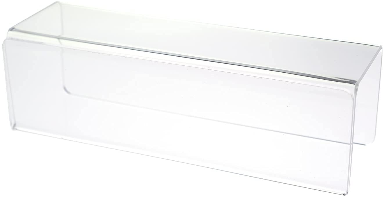 Source One Deluxe Clear Acrylic Cubicle Name Plate (2 Inch Hook, Name Plate Double Sided)
