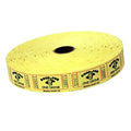 Yellow Good For One Drink Ticket Roll : Roll Of 2000