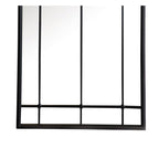 Coaster Annetta Rectangular Glass Window Pane Wall Mirror In Black