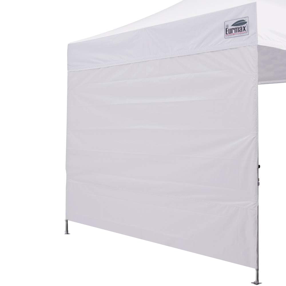 Eurmax USA Instant Canopy SunWall 10FT Pop Up Canopy Wall Sidewall with Horizontal Strap ONLY,1 Pack Sidewall(White)