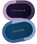 Super Absorbent Bathroom Floor Mat Set of 2 Quick Dry NonSlip Bath Mat for Home | AntiSkid Diatom Mud Door Mat for Kitchen, E