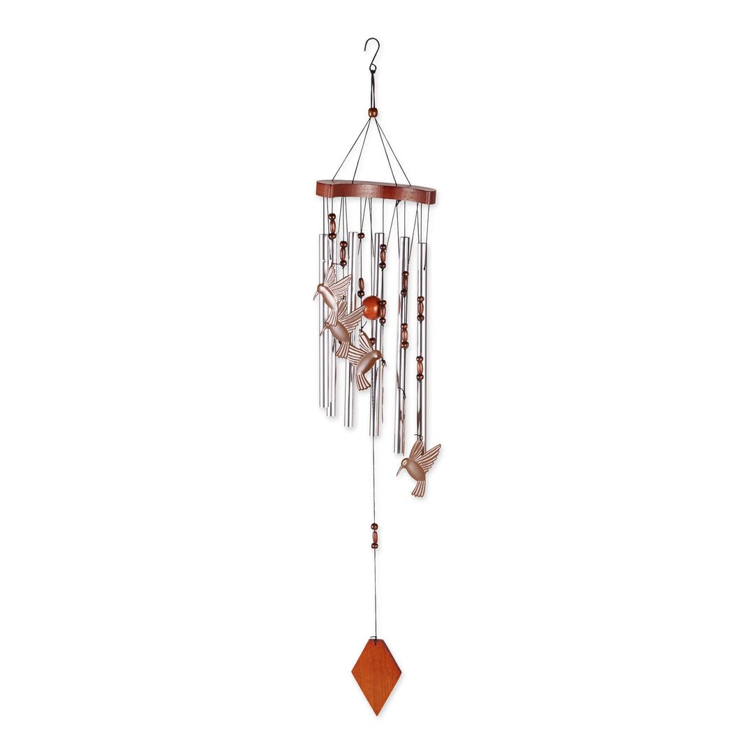 Summerfield Terrace 10015860 Hummingbird Cascading Windchime, Multicolor